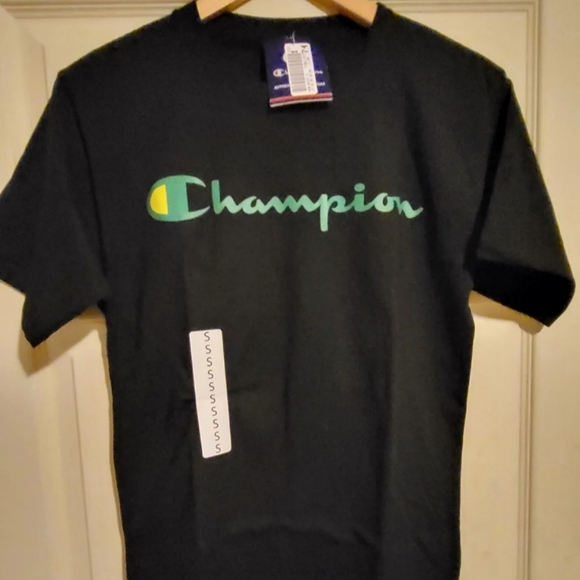CHAMPIONNwt Oxford Classic Logo Tee - Black - Picture 1 of 4